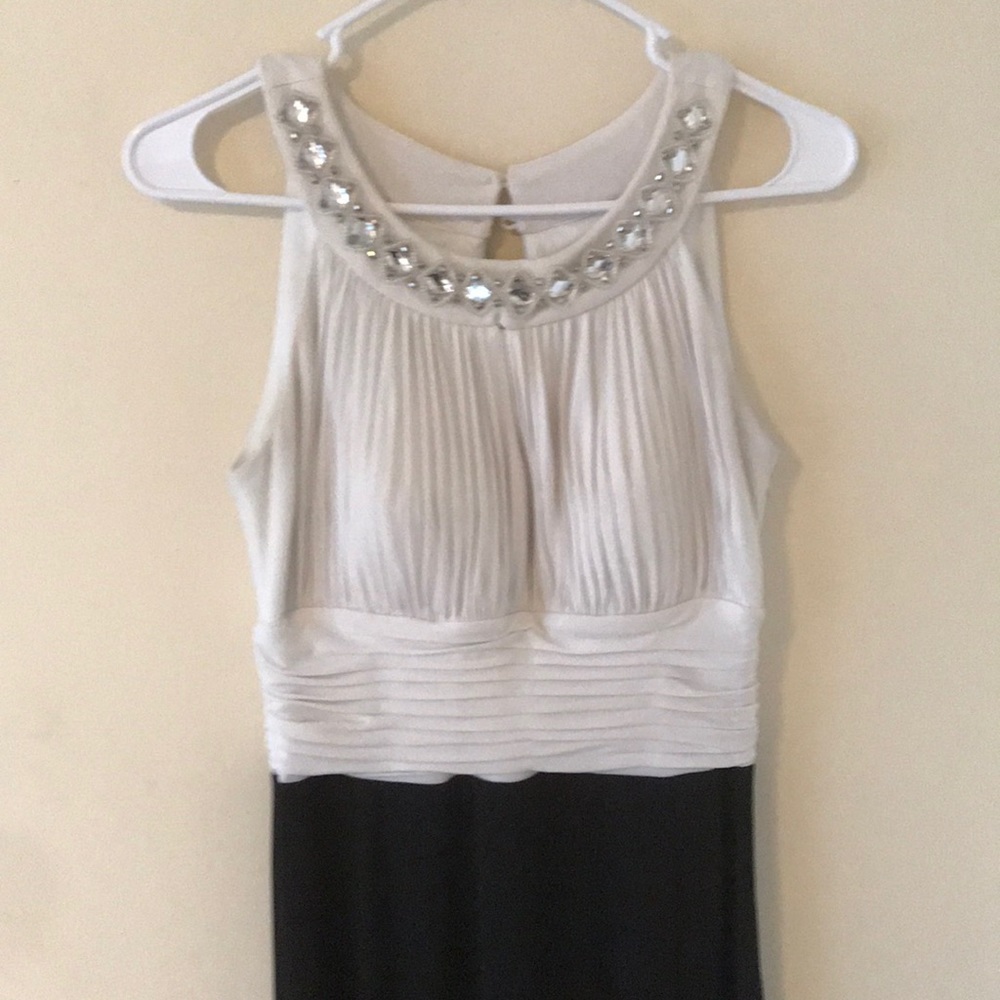 Dress - white and black